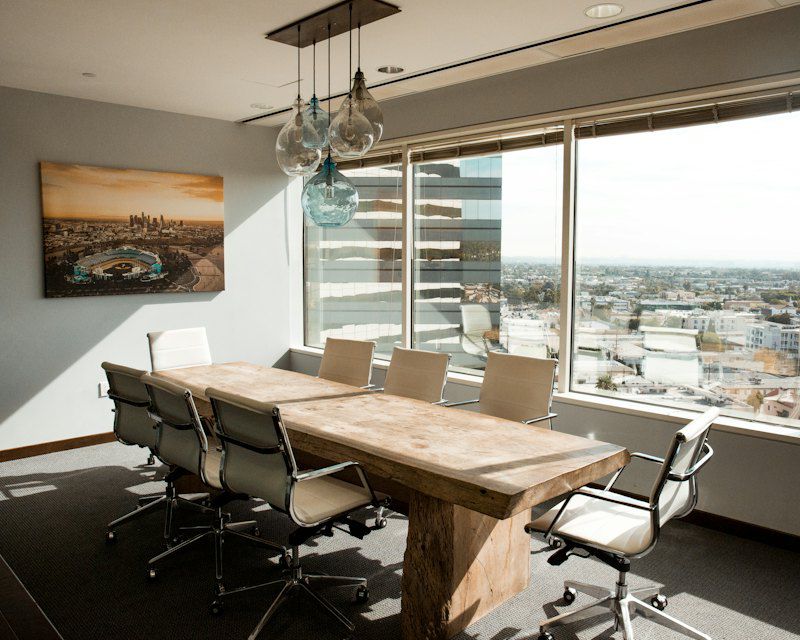 City-view meeting room